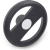 JW Winco - 20MRX5K/A - Alum. Flat-Faced Spoked Handwheel w/o Handle - 7.87" D x 20mm Bore - Black