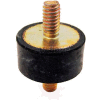 Vibration Mount, 2 Threaded Studs, 2.36" Dia, 30mm H, M10 x 1.5 Thread