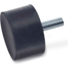 Vibration/Shock Absorption Mount, Threaded Stud, 1.00" Dia, .75"H, 1/4-20 Thread