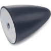 Vibration/Shock Absorption Mount, Tapped Hole, 1.18" Dia, 1.18"H, M8 x 1.25 Thread