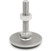 Leveling Foot - Threaded - 4500 Lbs. Capacity - 3.15" Base Dia. - J.W. Winco 41-80-1/2X13-125-D3-SK