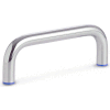 Hygenic Design U Handle - M6 x 160mm L - Tapped - Stainless - Polished - J.W. Winco 429-A4-16-160-PL