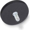 Retaining Magnet Assembly w/ Threaded Stud and Rubber Jacket - .87" Dia. Zinc Plated Steel