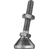 Leveling Mount, 5/16-18 x 2" Thread Length , 1.25" Base Dia, 2.88"H, 2300 Lbs. Load Cap - USA