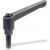 Zinc Die Cast Adjustable Lever with Steel Components 5/16-18 x 1.26 Stud 2.48"L