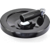 JW Winco - 7117000 - Plastic Solid Disk Handwheel w/ Retractable Handle - 3.94" D x .16" Pilot Hole
