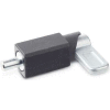 J.W. Winco Spring Latch Square Weldable Black 16.0x55.0N Pressure Thread 14x14mm Pin