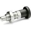 Indexing Plunger Multi Pin w/ Knob Lock Nut SS 4.0x12.5N Pressure M8x1 Thread 4x6mm Pin