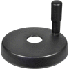 JW Winco - 8MVA0/D - Plastic Solid Disk Handwheel w/ Rev Handle - 3.15" Dia x 8mm Bore