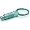 J.W. Winco GN717 Indexing Plunger w/ Pull Ring Zinc 5.0x24.0N Pressure M8x1.25 Thread 5x5mm Pin