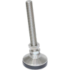 J.W. Winco 8T4SNT SNSM-1.88-1/2X13-4-NI "Snap-Lock" Non-Skid Leveling Mounts SS, Threaded Stud