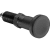 J.W. Winco Indexing Plunger-Lock-Out Type Black Oxide Steel 1/2-13 Thread