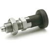 J.W. Winco Indexing Plunger w/ Knob Lock-Out & Nut SS 6.0x15.0N Pressure M10x1 Thread 5x5mm Pin