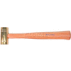K-Tool KTI-71714 Brass Hammer W/ Hickory Handle - 1 Lb.