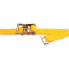 Kinedyne Cargo Control Ratchet Logistic Strap 641201 with Spring Loaded Fitting - 12' x 2" Gold