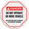 Accuform KDD714 Stopout® Steering Wheel Message Cover, Vinyl, 16" Diameter