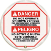 Accuform KDD719 Stopout® Steering Wheel Message Cover, Vinyl, 16" Diameter
