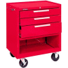 Kennedy® 273XR K1800 Series 27"W X 18"D X 35"H 3 Drawer Red Roller Cabinet