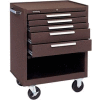 Kennedy® 275XB K1800 Series 27"W X 18"D X 35"H 5 Drawer Brown Roller Cabinet