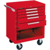 Kennedy® 275XR K1800 Series 27"W X 18"D X 35"H 5 Drawer Red Roller Cabinet