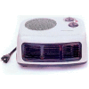 King Desktop Portable Heater HFC1215, 750/1500W, 120V, W/Thermostat And Fan Switch, Light Gray