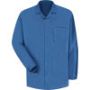 Red Kap&#174; Unisex ESD/Anti-Static Counter Jacket, Electronic Blue, Polyester/Nylon, M