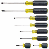 Klein Tools® 8 Piece Cushion-Grip Screwdriver Set 85078