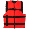 Kemp Adult Universal Life Vest, Red & Black, 20-002-ADULT-RED