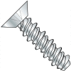 #4 x 1/2 Phillips Flat Undercut High Low Full Thread Zinc - Pkg of 10000