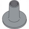 6-32X1/4 WELD NUT WITH .562 ROUND BASE STEEL Plain, Pkg of 1000