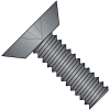 6-32X1/2 Phillips Flat Undercut Machine Screw Fully Threaded Black Zinc, Pkg of 10000