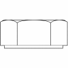 6-32 Hex Nut Nylon, Pkg of 2500