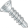 #8 x 1 Square Drive Flat Head Full Thread Self Drilling Screw Zinc - Pkg of 6000