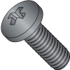 8-32X1 1/2 Phillips Pan Full Thread Machine Screw Fully Threaded Black Oxide, Pkg of 3000