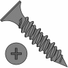 #8 x 1-5/8" High-Low Drywall Screw - Phillips Bugle Head - Black Phosphate - Pkg of 3500