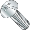 8-32X3 Combination (Phil/Slot) Round Head Fully Threaded Machine Screw Zinc, Pkg of 1000