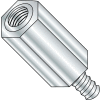 4-40X1/2 Three Sixteenths Hex Male Female Standoff Aluminum, Pkg of 1000