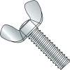 10-32X3/8 Light Series Cold Forged Wing Screw Full Thread Type A Zinc, Pkg of 200
