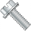 10-32X1/2 Slotted Hex Washer External Sems Machine Screw Fully Threaded Zinc Bake, Pkg of 5000