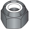10-32 Nylon Insert Hex Lock Nut Black Zinc, Pkg of 2000