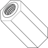 6-32 x 1/2 One Quarter Hex Female Standoff - Nylon - Pkg of 1000