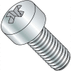 1/4-20X5/8 Phillips Fillister Head Machine Screw Fully Threaded Zinc, Pkg of 3000