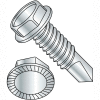 1/4-20X1 7/16 A/F Unslotted Indented Hexwasher Serrated Self Drill Full Thread Zinc Bake0 2500 pcs