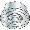 1/4-20 Serrated Flange Hex Lock Nuts Case Hardened HR15N 78/90 Zinc Bake, Pkg of 2000