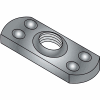1/4-20 Multi Projection Tab Weld Nut Plain, Pkg of 1000