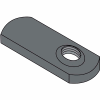 1/4-20 Spot Weld Offset Hole Tab Weld Nut Plain, 1000 pcs
