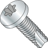 5/16-18X1 1/4 Six Lobe Pan Thread Cutting Screw Type 23 Fully Threaded Zinc Bake, Pkg of 1000