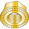 5/16-18 Serrated Flange Hex Lock Nuts Case Hardened HR15N 78/90 Zinc Yellow and Bake, Pkg of 1500