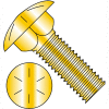 3/8-16 X 1 Carriage Bolt - Grade 8 - Fully Threaded - Square Neck - Zinc Yellow - Pkg of 825