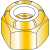 3/8-16 Nylon Insert Hex Lock Nut Zinc Yellow, Pkg of 1000